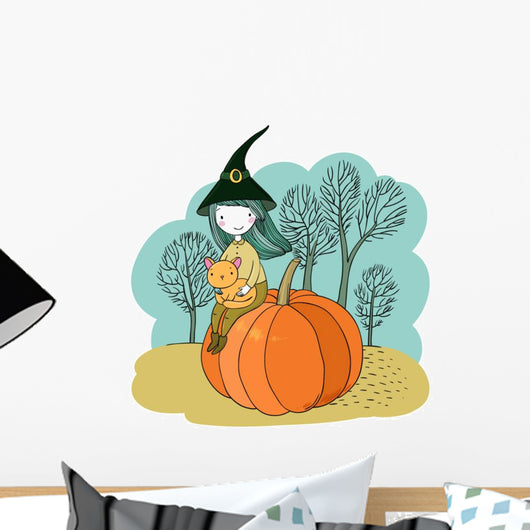 Scandinavian Autumn Halloween Wall Decal