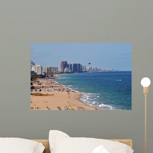 View of Fort Lauderdale With Beach Wall Mural