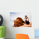 Fashion girl in belly dance dress Wall Mural