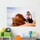 Fashion girl in belly dance dress Wall Mural