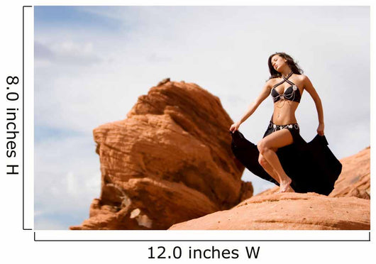 Fashion girl in belly dance dress Wall Mural