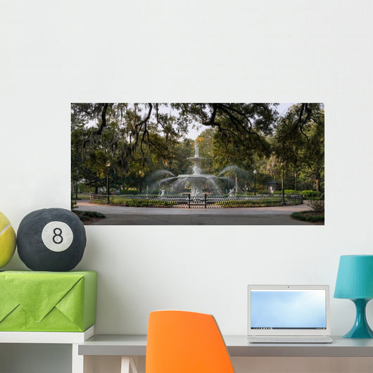 Water Fountain Forsyth Park Wall Decal