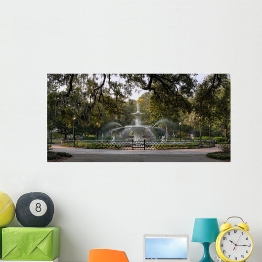 Water Fountain Forsyth Park Wall Decal
