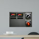 Industrial control panel installation button Wall Mural