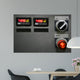 Industrial control panel installation button Wall Mural