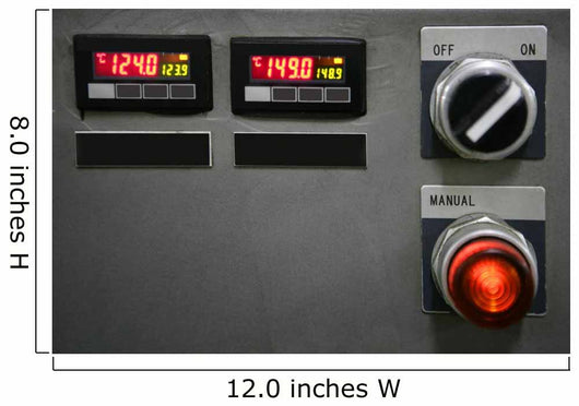 Industrial control panel installation button Wall Mural