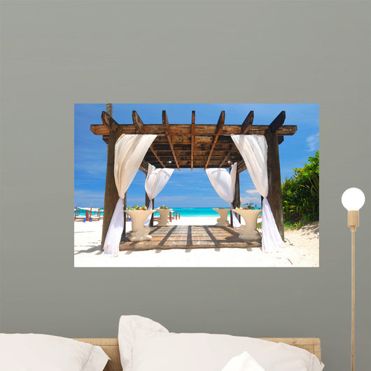 Beach pergola Wall Mural