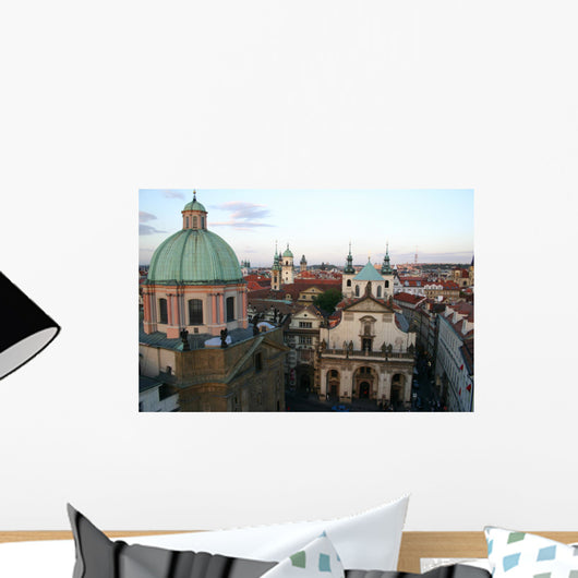 Prague Roofs Wall Mural