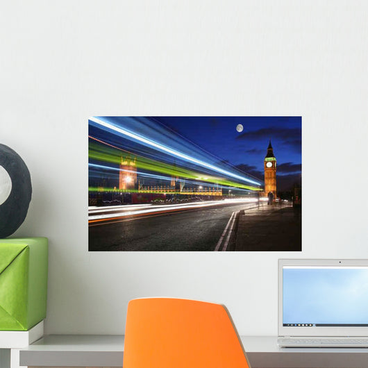 Traffic London under Moonlight Wall Decal