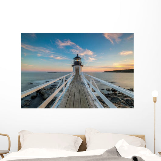 Marshall Point Lighthouse Sunset Wall Decal