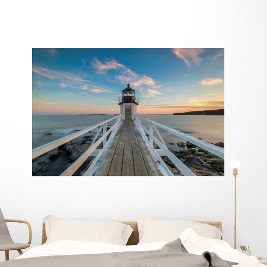 Marshall Point Lighthouse Sunset Wall Decal