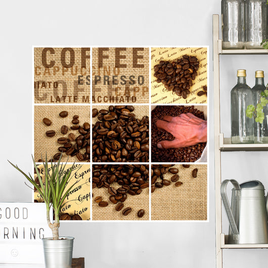 Kaffee Zusammenstellung Wall Mural