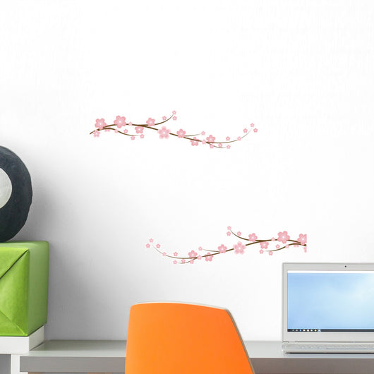 Sakura Cherry Blossom Wall Decal Sticker Set