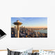 Seattle Skyline Sunset Wall Decal