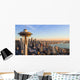 Seattle Skyline Sunset Wall Decal