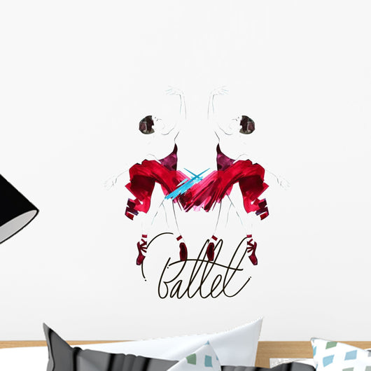 Ballet Dancers Dance Poster Wall Decal