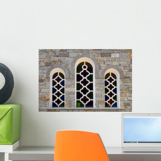 Three Windows Wall Mural