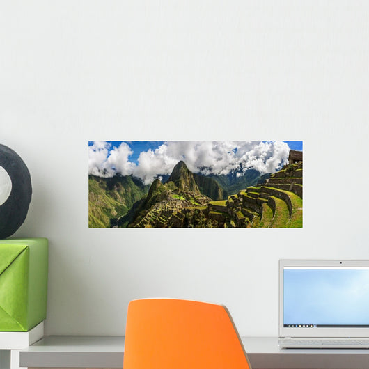 Picturesque Panoramic Terraces Machu Wall Decal