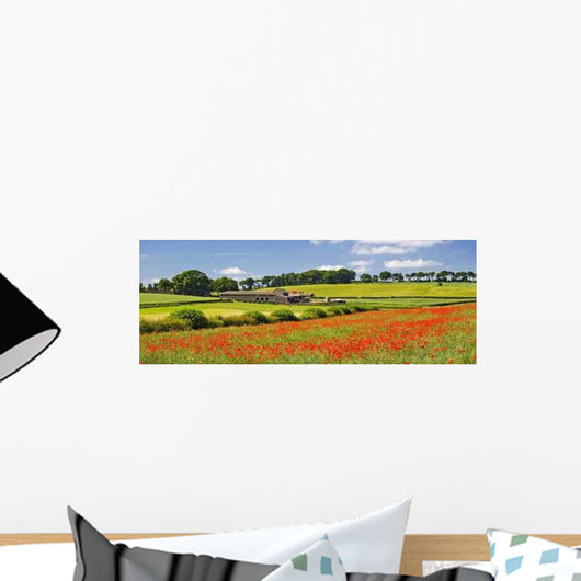 Poppy Panorama Wall Decal