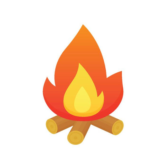 Campfire Vector Wall Decal