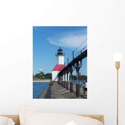 North Pier Lighthouse Wall Mural