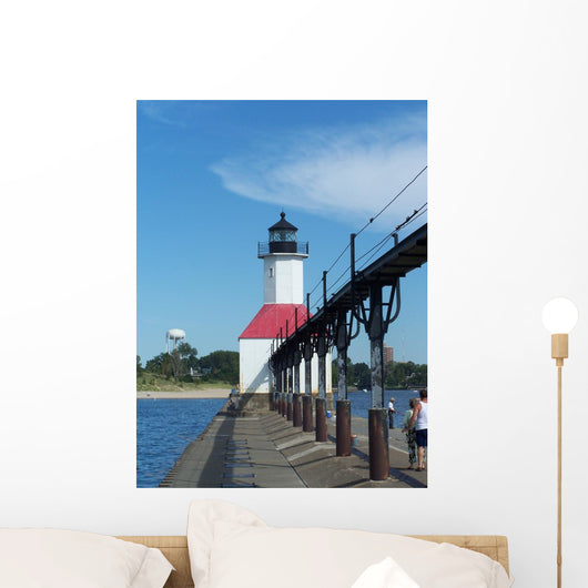 North Pier Lighthouse Wall Mural