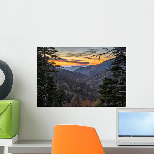 Great Smokey Mountains Scenic Wall Decal
