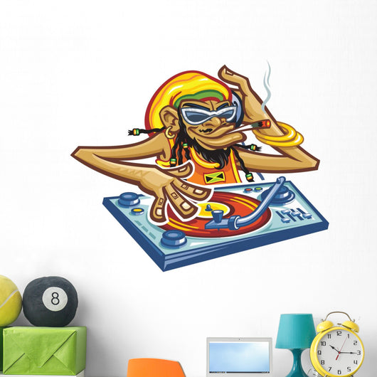 dj jamaica Wall Decal