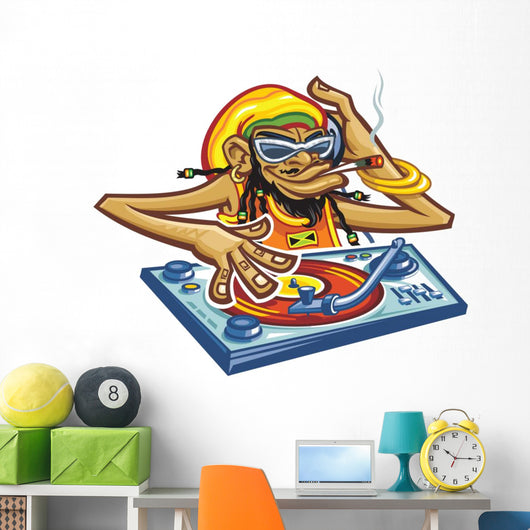 dj jamaica Wall Decal
