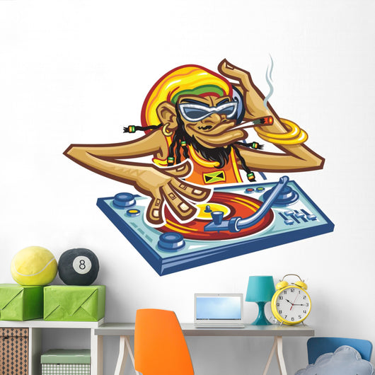dj jamaica Wall Decal