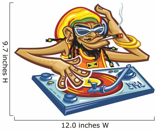 dj jamaica Wall Decal