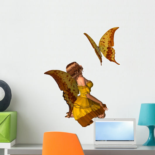 Swallowtail Butterfly Fairy Wall Decal
