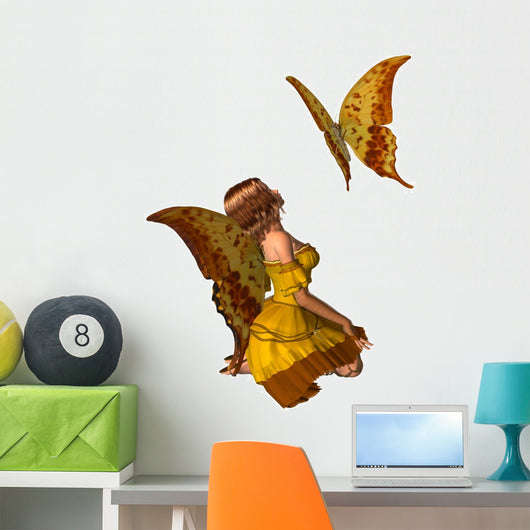 Swallowtail Butterfly Fairy Wall Decal