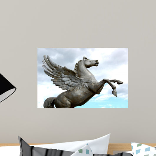 Pegasus Pegasos Geflügeltes Pferd Horse with Wings Statue Wall Mural