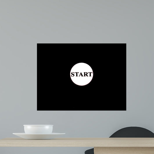 Start Button Wall Mural