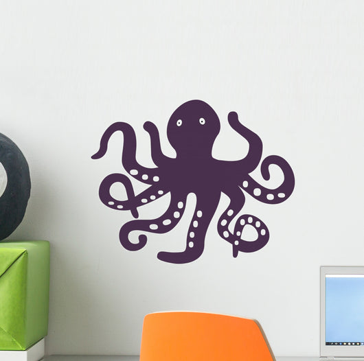Purple Octopus Wall Decal