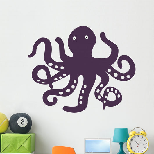 Purple Octopus Wall Decal