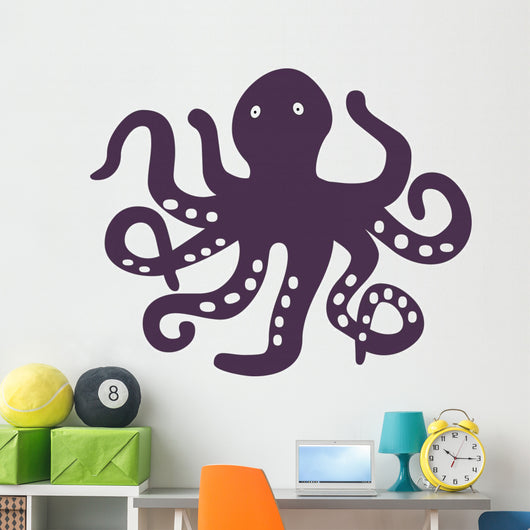 Purple Octopus Wall Decal