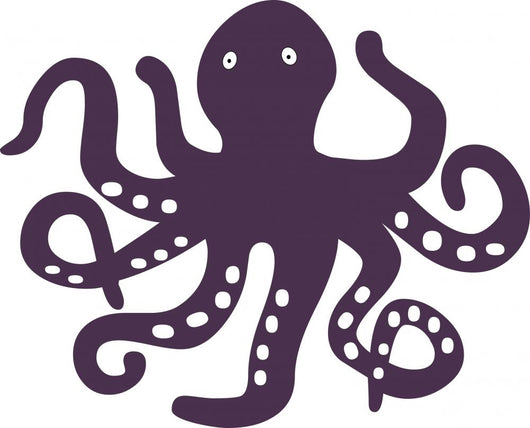 Purple Octopus Wall Decal