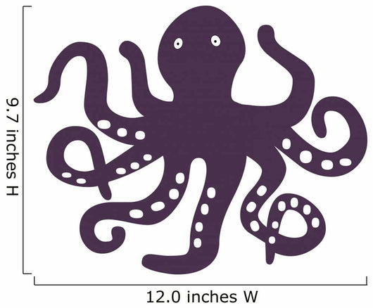 Purple Octopus Wall Decal
