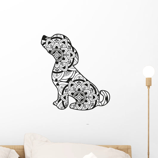 Dog Mandala Wall Decal