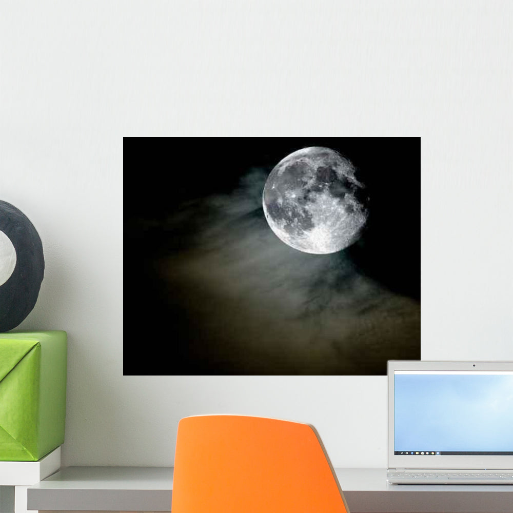 Full Moon Wall Decal Design 2 - WallMonkeys.com – Wallmonkeys