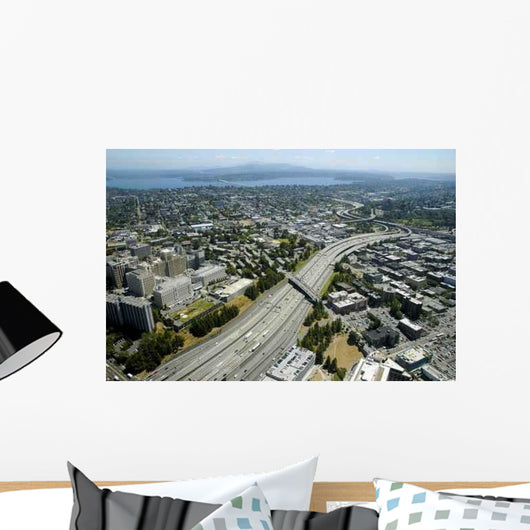 Seattle from above Wall Decal