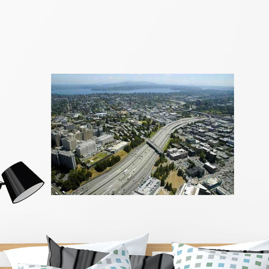 Seattle from above Wall Decal