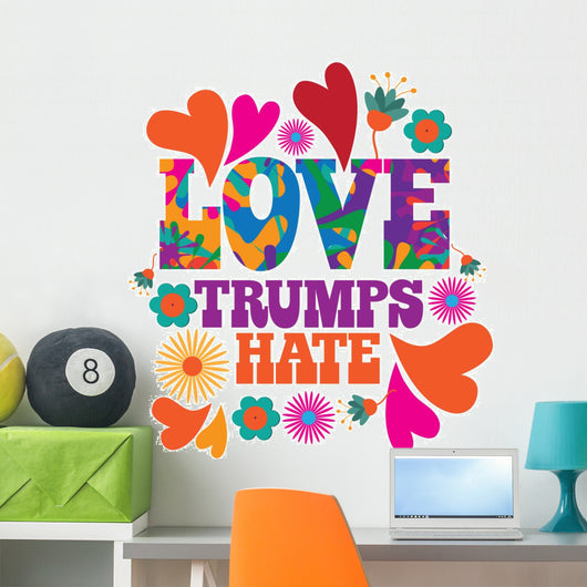 Love Trumps Hate Wall Decal