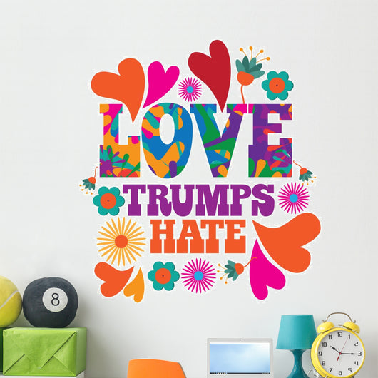 Love Trumps Hate Wall Decal