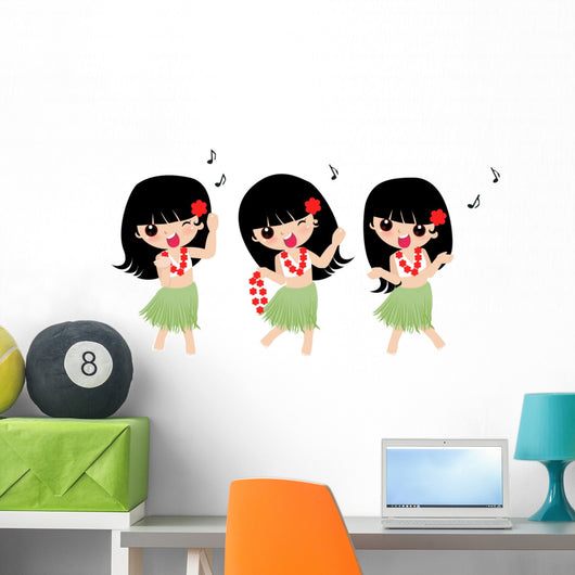 Hawaiian Hula Girl Wall Stickers Wall Decal