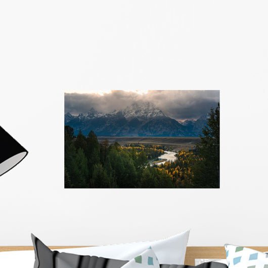 Jackson Overlook after Sunset Wall Decal