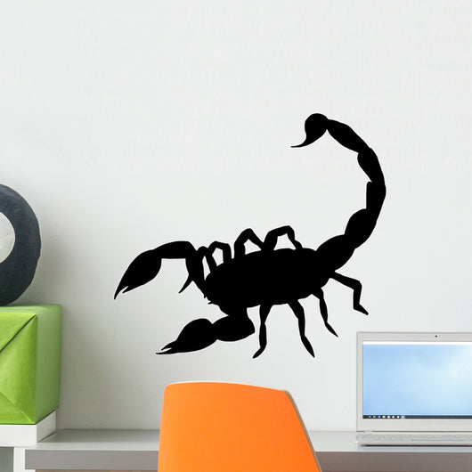 Black Scorpion Silhouette Wall Decal