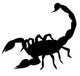 Black Scorpion Silhouette Wall Decal